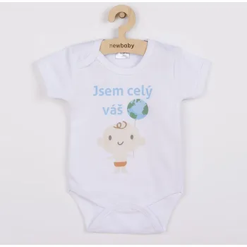 Kojenecký body Body s potiskem New Baby Jsem celý váš svět 68 (4-6m)