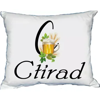 Dekorativní polštářek Moon River CTIRAD polštář s pánským jménem velikost 30x40 cm (polštářek pánské jméno )