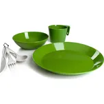 Jídelní set GSI Outdoors Cascadian pro jednu osobu, zelený