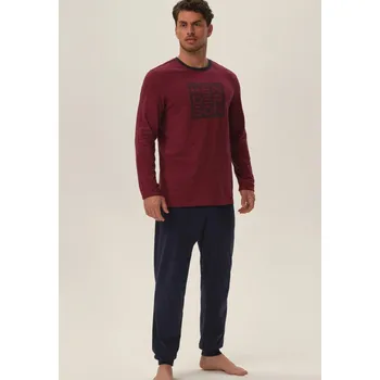 Pánské pyžamo Pánské pyžamo Henderson 41909 Bordó XL