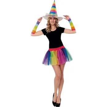 Karnevalová paruka Klobouk My Other Me Rainbow Striga (58 cm)