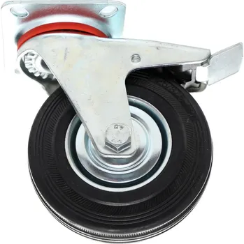Pojezdové kolečko Otočné kolečko s brzdou 5" 125mm, Kraft&Dele KD467