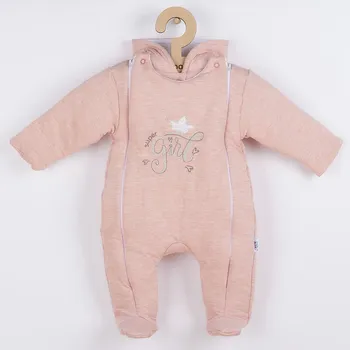 Kojenecké oblečení Zimní kombinézka New Baby Super Girl meruňková 74 (6-9m)