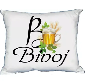 Dekorativní polštářek Polštář s pánským jménem BIVOJ (polštářek pánské jméno )