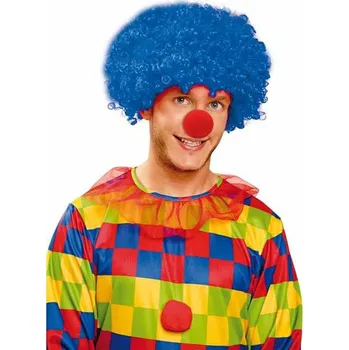 Karnevalová paruka Paruka kudrnaté vlasy My Other Me Modrá pajác