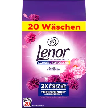 Prací prostředek Lenor Color Schnell Auflösend Amethyst Blütentraum 20 wl 1,2 kg