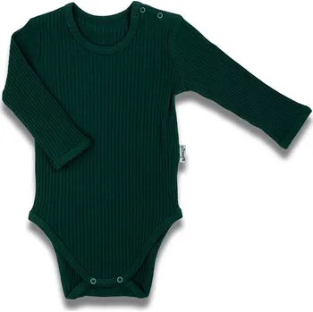 Kojenecké body s dlouhým rukávem Nicol Bambi zelená 68 (4-6m)