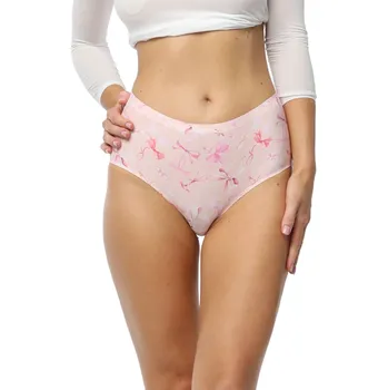 Dámské spodní prádlo Dámské kalhotky Sweet Bow maxi - JULIMEX Růžová S