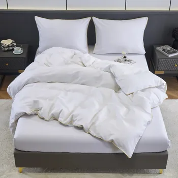 Povlečení Elegantní ložní povlečení s lemovkou PGW - 03 v bílé barvě