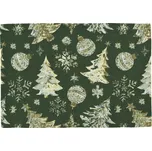 Sander Prostírání Crystal Tree s vánočním motivem, 35 x 50 cm, green 853164-02