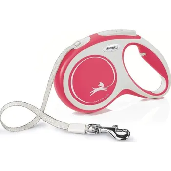 Vodítko pro psa Flexi New Comfort XS pásek 3 m do 12 kg červená/pásek