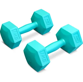 Hop-Sport Sada šestihranných fitness činek 2x1kg