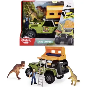 autíčko Jezdící terénní vůz Jeep s Dino kempovací sadou