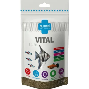 Krmivo pro rybičky Nutrin Aquarium - Vital Pellets 110g