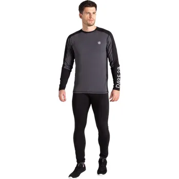 Pánské termoprádlo Pánský funkční set Dare 2b Exchange IIII Baselayer Set Velikost: M / Barva: šedá/černá