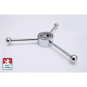 Nábytkové kování - Věšák tříramenný Barva: Chrom matný, Délka: 100 mm