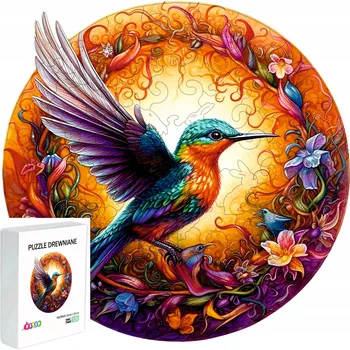 Dřevěná hračka Dřevěné puzzle pro děti 120 dílků Kolibříci Dárek pro dítě