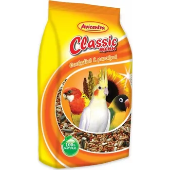 Krmivo pro ptáka Avicentra papoušek malý 500g classic/20ks