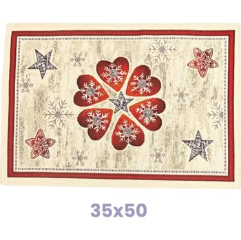 Vánoční dekorace Vánoční gobelínové prostírky - Vánoční srdce 35x50