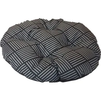 Pelíšek pro psa Polštář ovál Modern 86x70cm šedá+čáry
