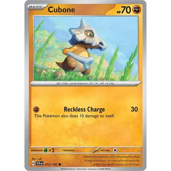 Karetní hra Cubone 072/142 - Stellar Crown Typ karty: Non-Holo