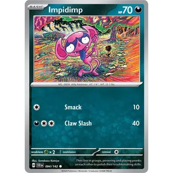 Karetní hra Impidimp 094/142 - Stellar Crown Typ karty: Reverse Holo