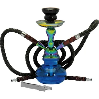 Dýmka 69068 Vodní dýmka 2x modrá 25cm + kufr