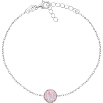 Náramek Brilio Silver Stříbrný náramek se syntetickým opálem BRC124WP + 2 měsíce na vrácení zboží