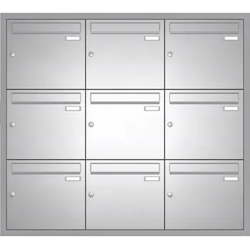 Poštovní schránka Sestava 9 luxusních schránek Max Knobloch - UP110 Barva: Nerez