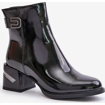 Dámská zimní obuv Boty na podpatku model 201018 Step in style 38