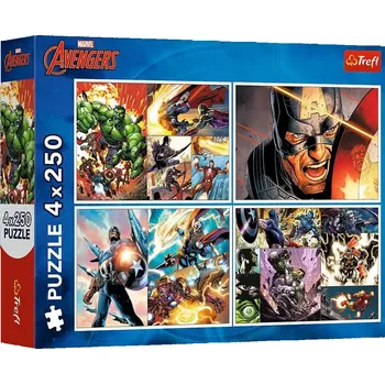 Trefl Puzzle 13309 Avengers 4x250 dílků