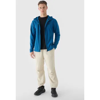 Pánská mikina Pánský Polar S Kapucí Regular 4F 4FWMM00TFLEM290-20S Barva: Modrá, Velikost: 2XL