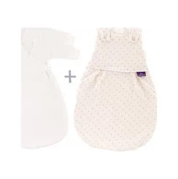 Spacák Träumeland spací pytel 3dílný set Liebmich - Twister beige 68/74