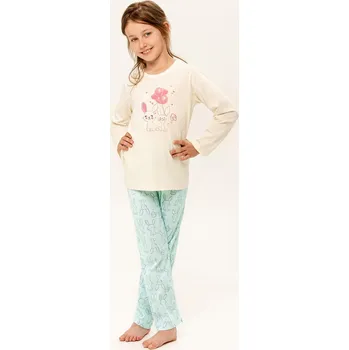 Dívčí pyžamo Taro pyžamo dívčí 3270 Tabbie - ecru, 140 (Dívčí pyžamo Taro)