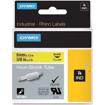 Dymo Rhino S0718290 smršťovací bužírka žlutá/černá 9 mm x 1,5 m
