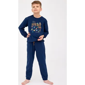 Chlapecké pyžamo Cornette pyžamo chlapecké 267/165 Science - tm. modrá, 158-164 (Chlapecké pyžamo Cornette)