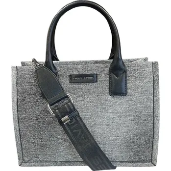 Kabelka David Jones dámská elegantní kabelka do ruky šedá CM7135 BLACK GREY