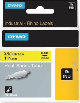 Dymo Rhino 1805444 smršťovací bužírka žlutá/černá 24 mm x 1,5 m