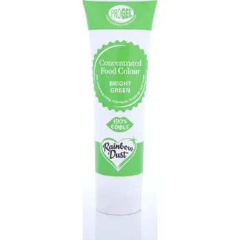 Potravinářské barvivo Rainbow dust RD ProGel - gelová barva - jasná zelená - Bright Green 25g