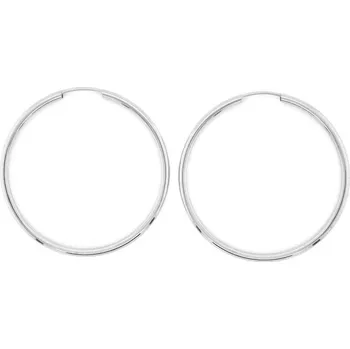 Náušnice Kruhy z bílého zlata Ø 3 cm
