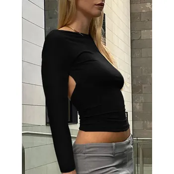 Přiléhavý longsleeve Barva: Černá, Velikost: L