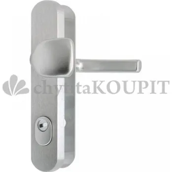 Dveřní kování STAR Bezpečnostní kování OVAL s překrytem (rozteč 92 mm) klika-klika