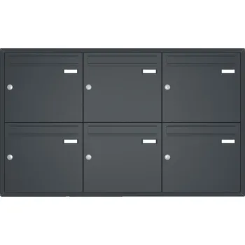 Poštovní schránka Sestava 6 luxusních schránek Max Knobloch - UP110 Barva: Antracit