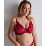 Podprsenka trojúhelníkového střihu nevyztužená AUBADE (2BF12-13), Barva vínová, Velikost 75E