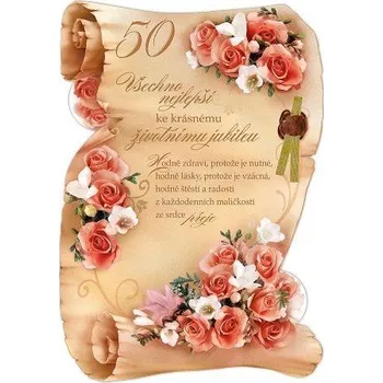 Argus 15-8008C50 přání k 50. narozeninám