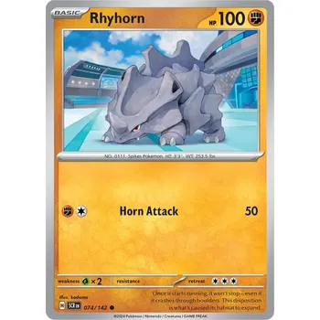 Karetní hra Rhyhorn 074/142 - Stellar Crown Typ karty: Non-Holo