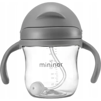 Láhev MININOR Lahev Na Pití / Láhev s brčkem, netekoucí, tritanová, 220 ml