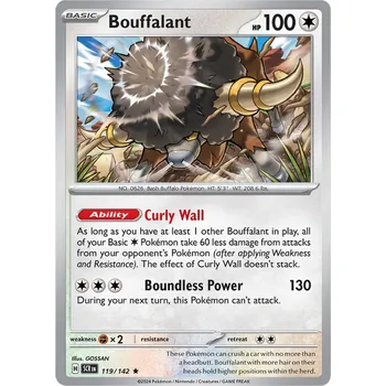 Sběratelská karetní hra Bouffalant 119/142 - Stellar Crown Typ karty: Holo