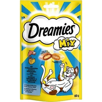 Krmivo pro kočku Dreamies s lososem a sýrem 60g mix cat