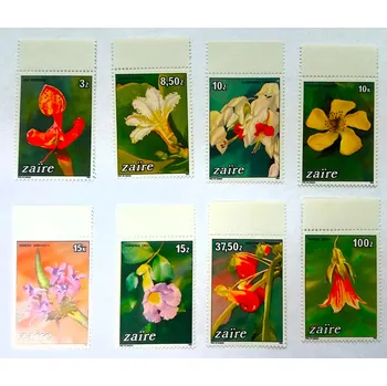 Poštovní známka Sestava známek Zaire - flóra